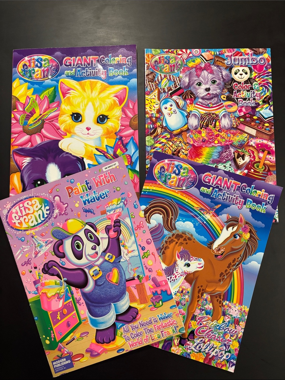 Vintage Lisa Frank Coloring & Activity Books Bundle